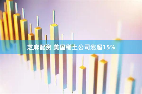 芝麻配资 美国稀土公司涨超15%